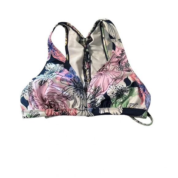 JoyLab women's large floral bikini top, good condition, smoke and pet fr… - Picture 1 of 3